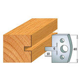 CMT 690.016 PROFILE KNIVES FOR INSERT SHAPER SYSTEM SP 1-37/64”x5/32”  (40x4mm)